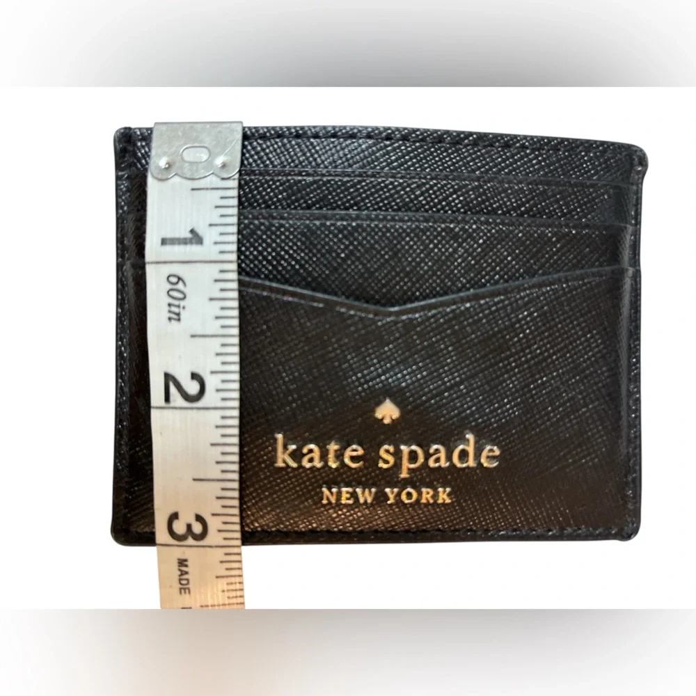 Kate Spade Black Leather Card Case